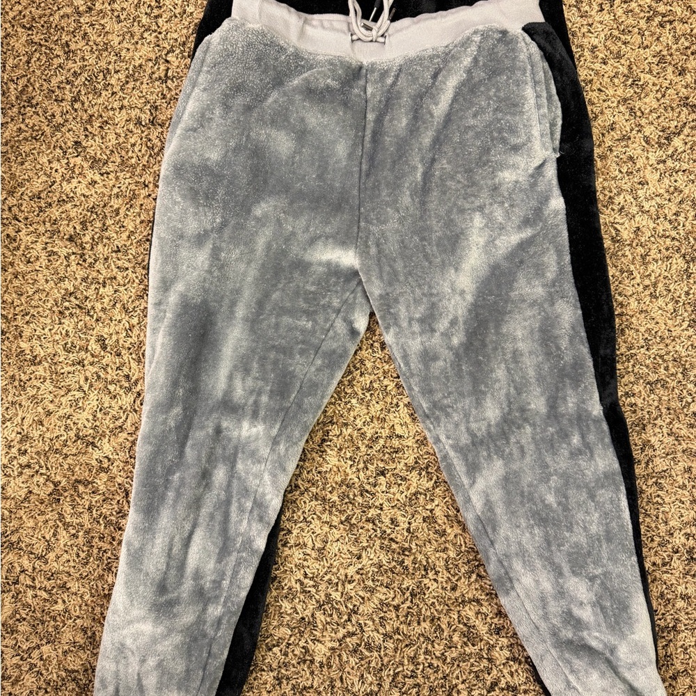 Men’s Plush Faux Fur Jogger Sweatpants Bundle (Set Of 2) - Size Large